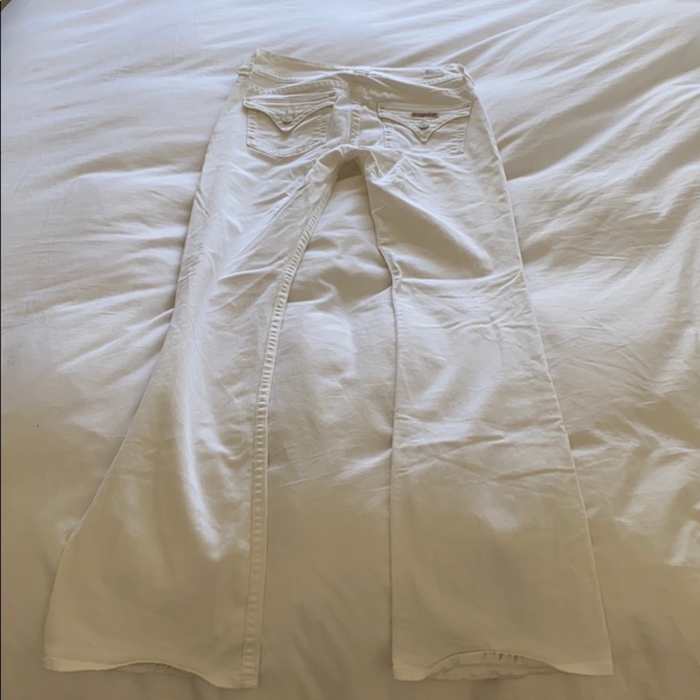 White Boot Cut Hudson Jeans